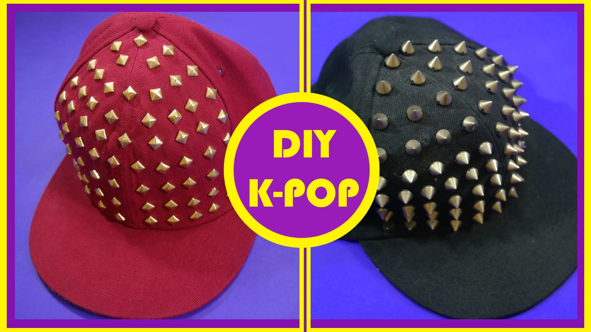 DIY K-POP - Boné Com Spikes