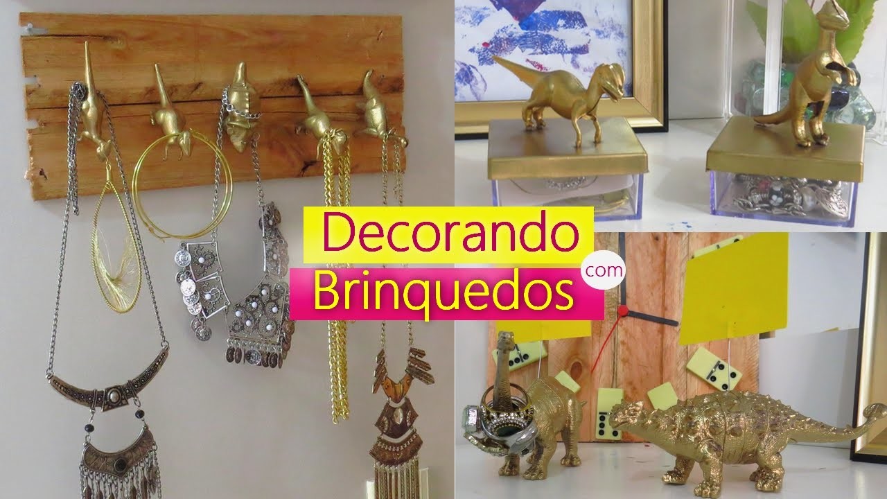 DIY: 4 FORMAS CRIATIVAS DE DECORAR COM BRINQUEDOS - Por Lorena Lima