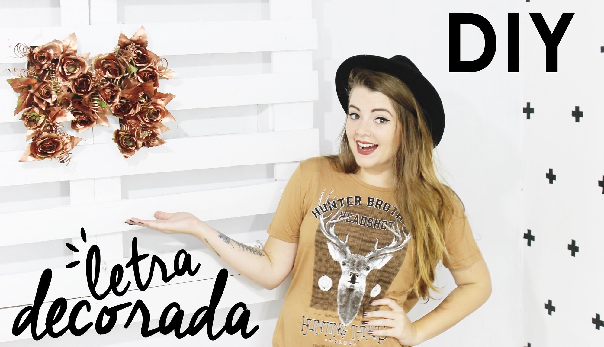DIY Letra Decorada com Flores | PINTEREST INSPIRED