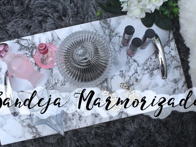 DIY: BANDEJA MARMORIZADA POR MENOS DE R$ 10,00 - ESTILO TUMBLR l Ale Bittencourt