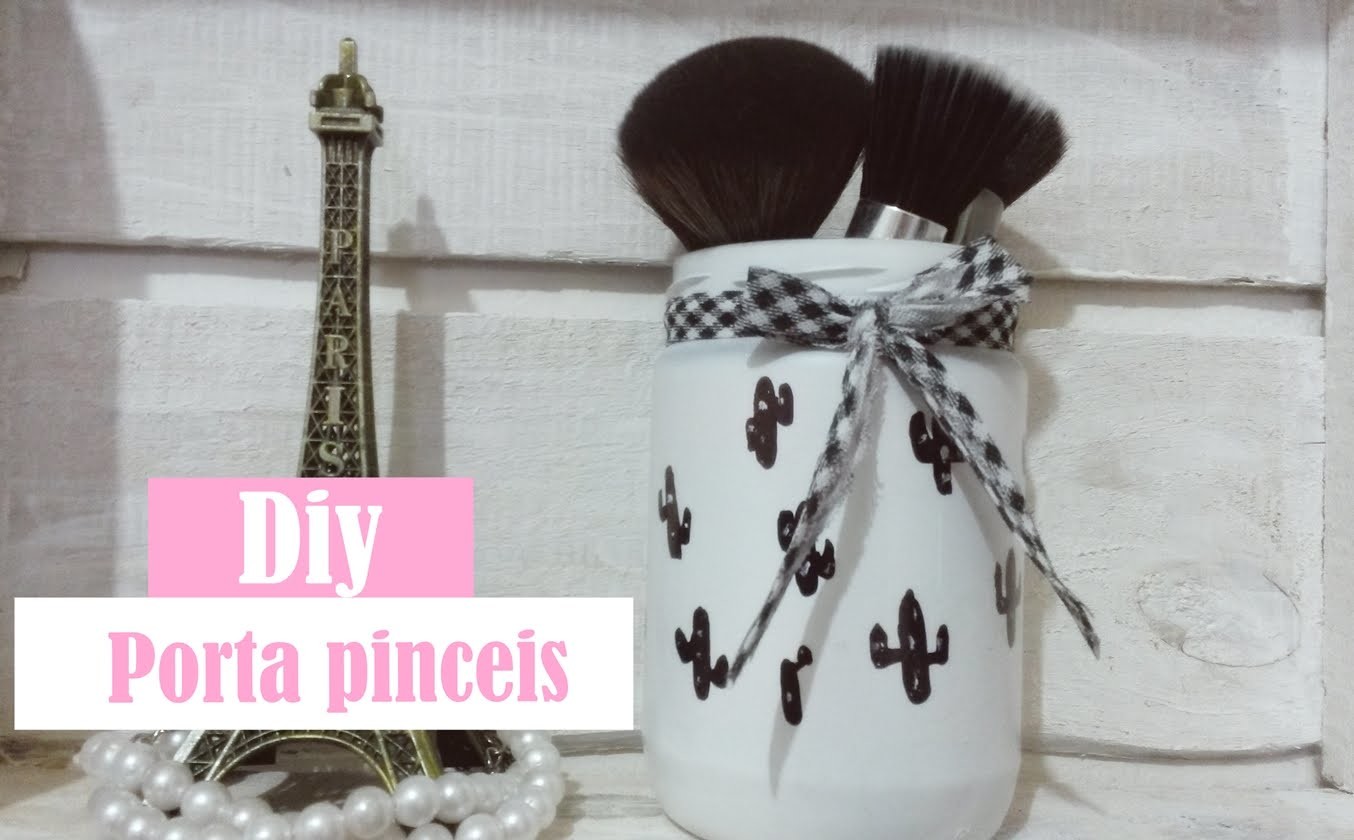 Diy Porta Pinceis Fofo