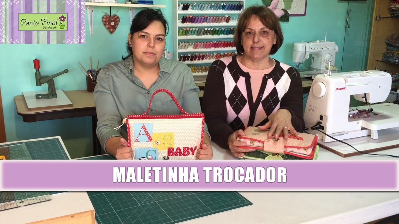 MALETINHA TROCADOR - PONTO FINAL PATCHWORK