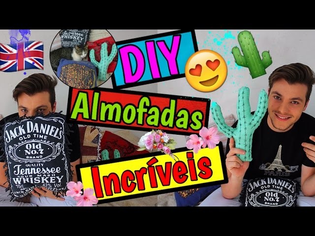 DIY - Como Fazer ALMOFADAS INCRÍVEIS Usando Camisetas Velhas - Eduardo Wizard
