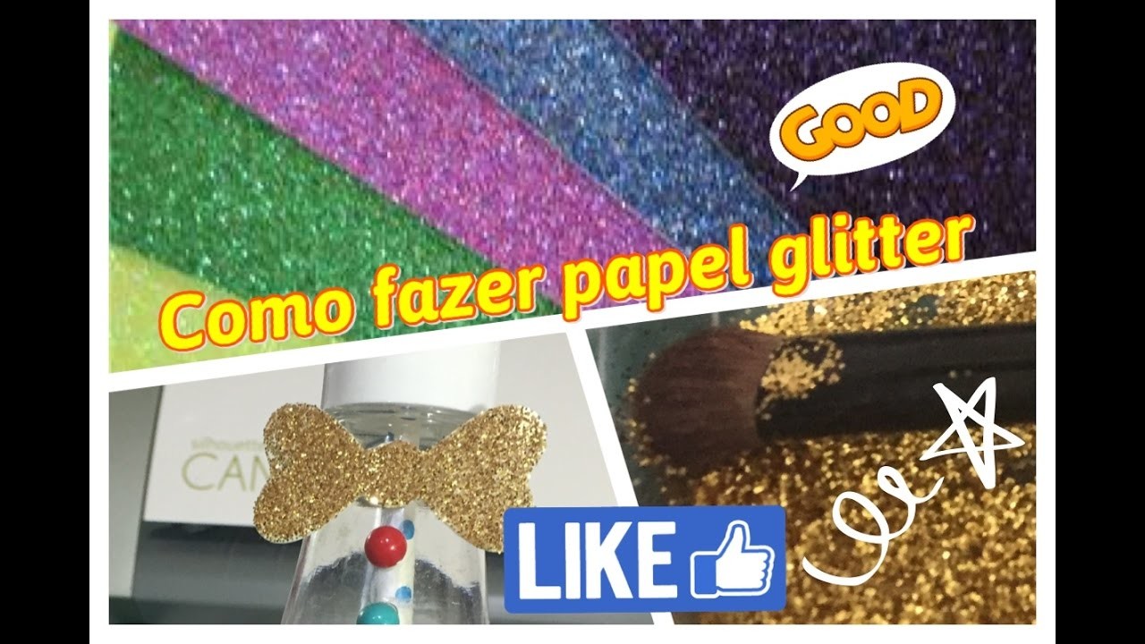 DIY | como fazer Papel Glitter