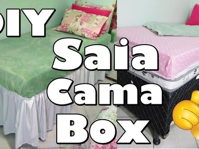 DIY: Como fazer saia para cama box - Fácil de vestir.Adriana Luna