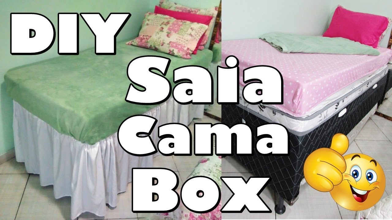 DIY: Como fazer saia para cama box - Fácil de vestir.Adriana Luna