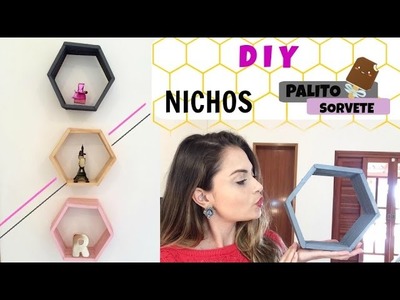 DIY NICHO DE PALITO DE SORVETE | RAFAELA NOGUEIRA