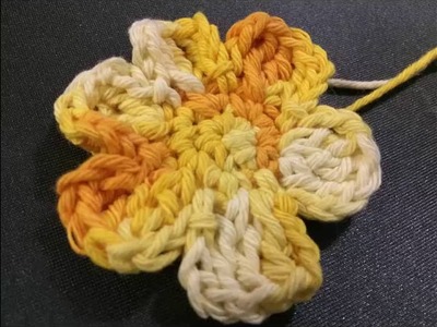Flor de crochê Barroco simples - Tutorial DIY
