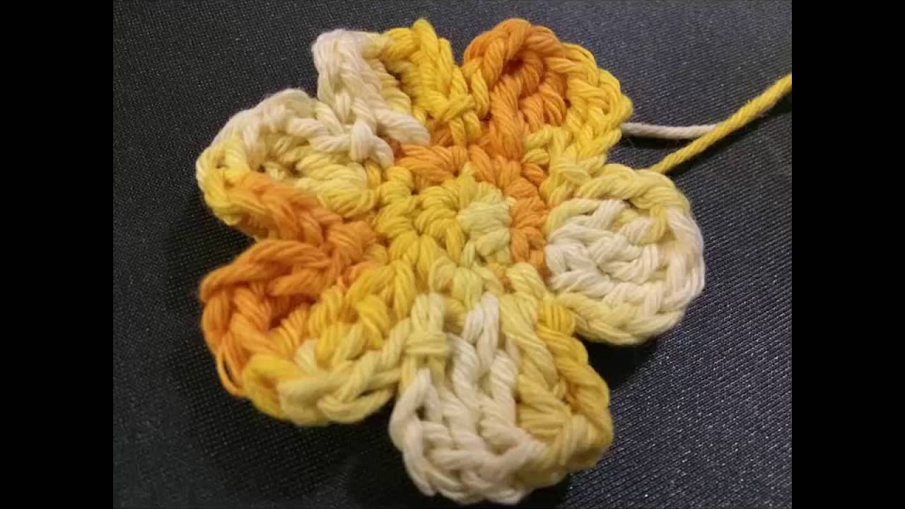Flor de crochê Barroco simples - Tutorial DIY