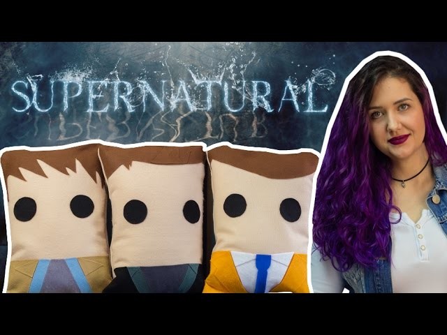 Almofadas Supernatural: Sam, Dean e Castiel - DIY Geek
