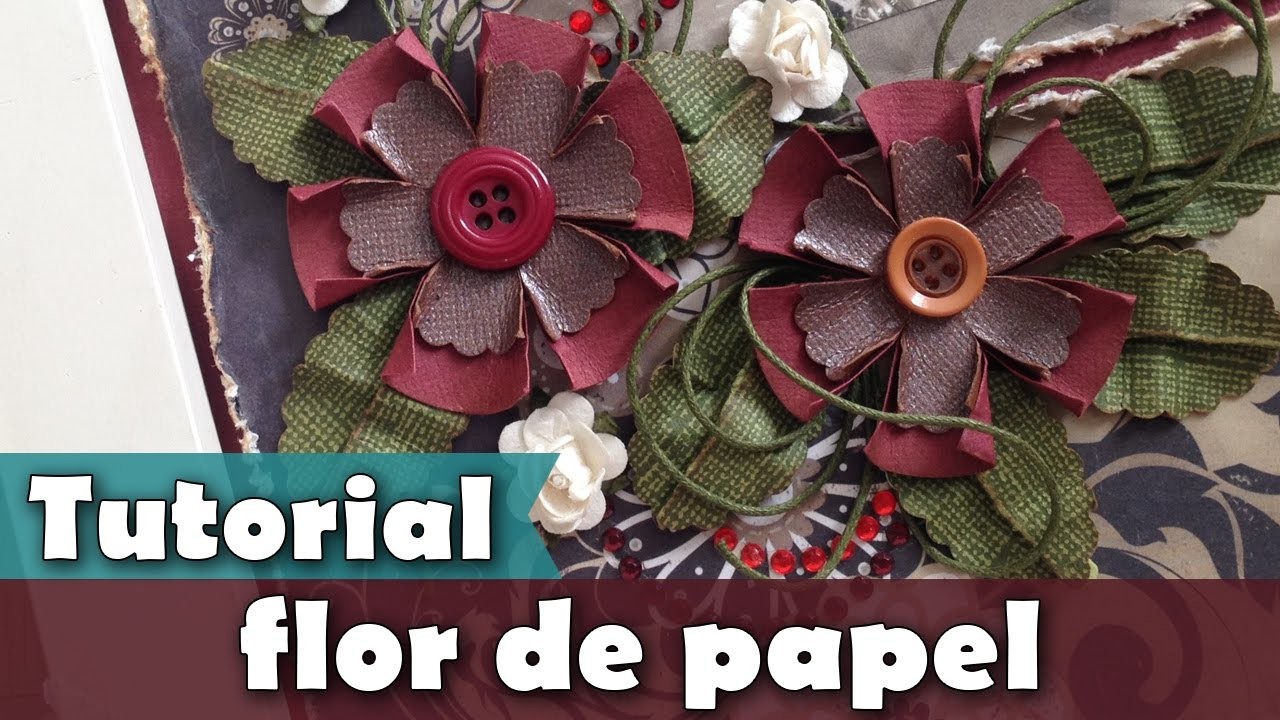 Como fazer | Flor círculo de papel | Tutorial | PAP | DIY