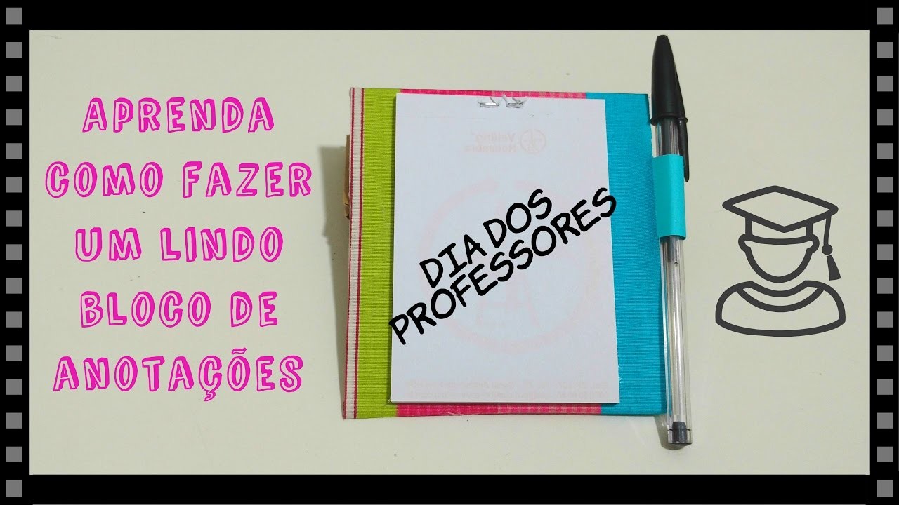 DIY Bloco de anotações para o Dia dos Professores