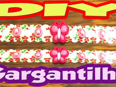 DIY Gargantilha p. fêmeas , super fácil de fazer !!