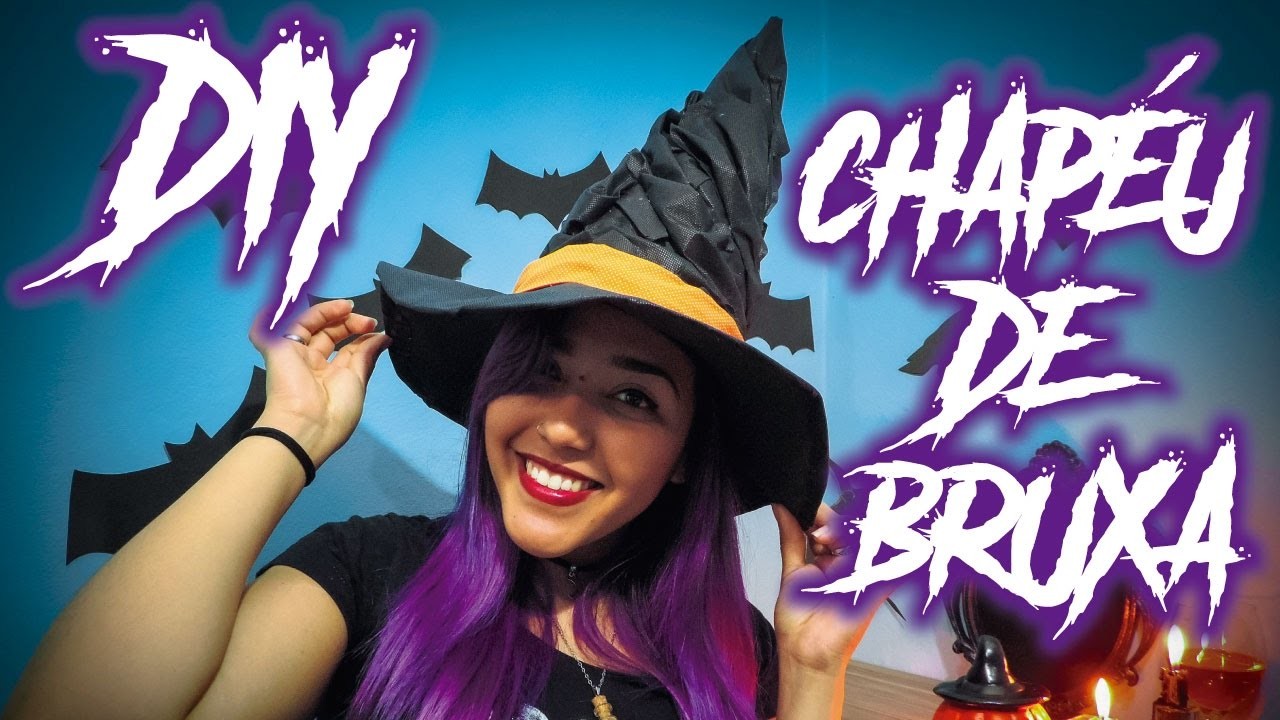 DIY Chapéu de Bruxa - Especial Mês das Bruxas