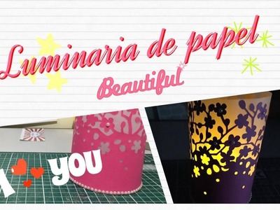 DIY | Como Fazer Luminaria de papel - #Papelemtudo