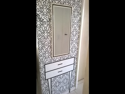 DIY: PAREDE  DECORADA COM STENCIL