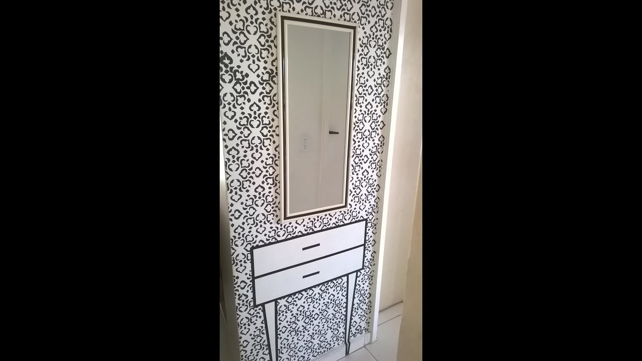 DIY: PAREDE  DECORADA COM STENCIL
