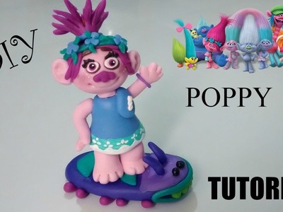 DIY : PERSONAGEM POPPY DO FILME TROLLS (TUTORIAL EM BISCUIT)