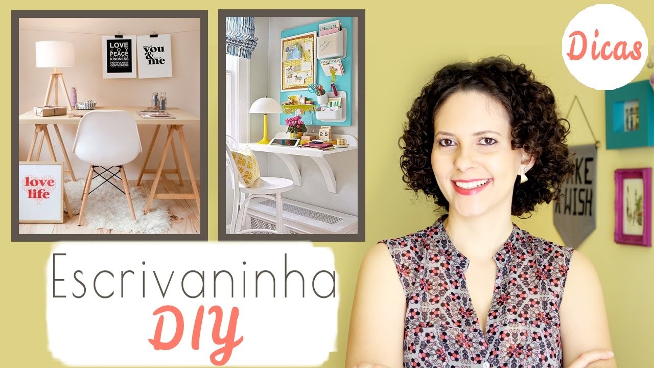 Escrivaninha DIY - 7 ideias lindas e fáceis ❤ Mariana Martins