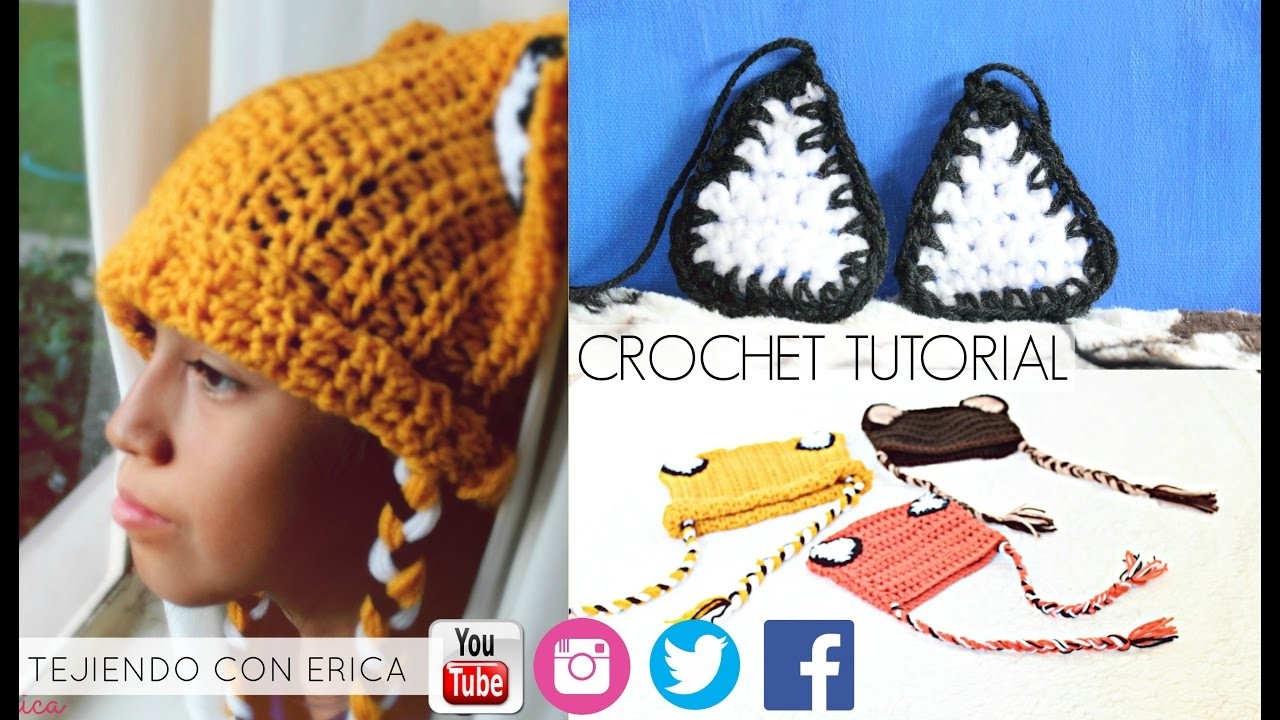 Gorrito de ZORRO FACIL Crochet Tutorial | Tejiendo Con Erica