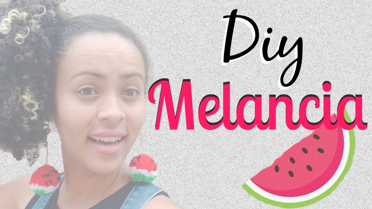DIY BRINCOS DIVERTIDOS l BRINCOS DE POMPOM MELANCIA