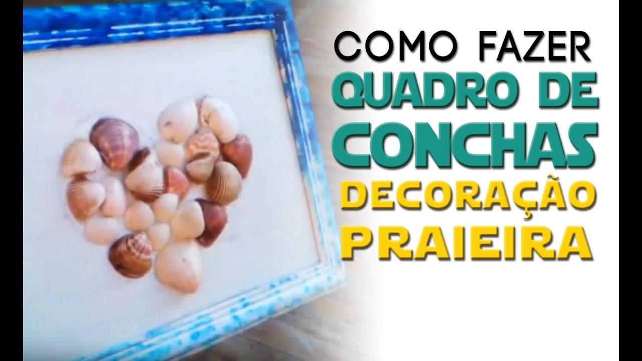 DIY QUADRO DE CONCHINHAS ❤ DIY ROOM DECOR