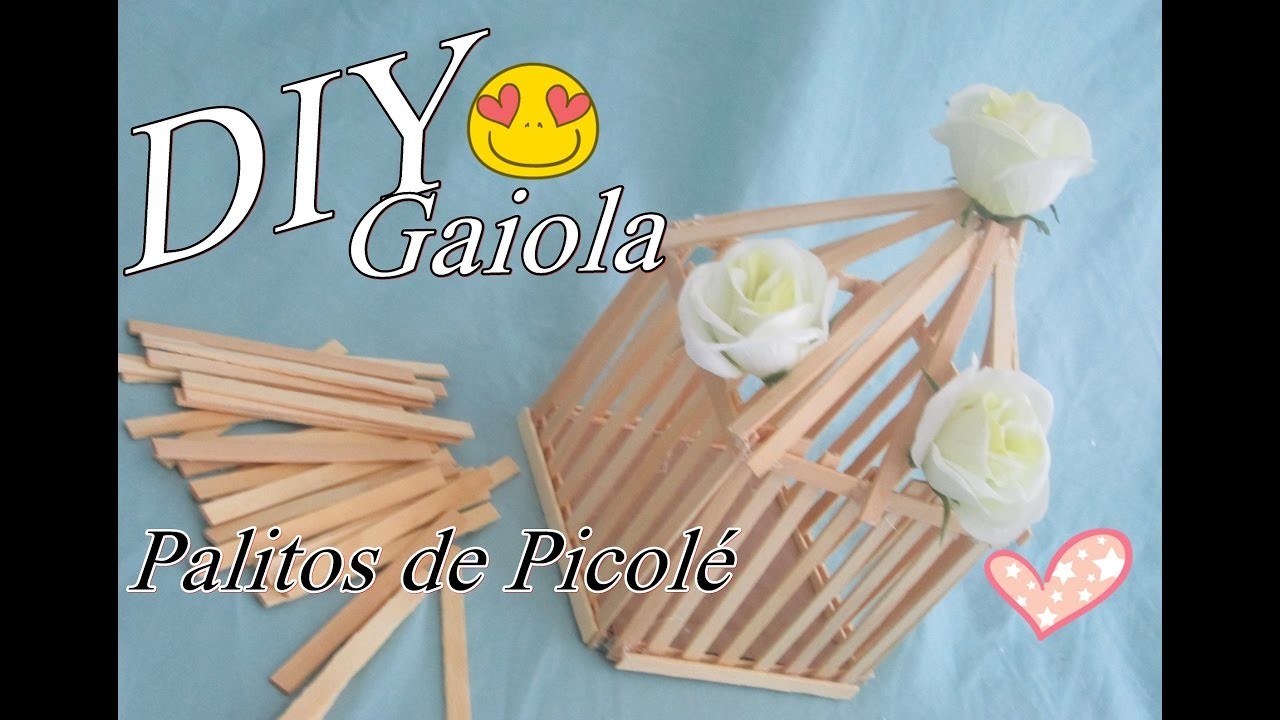 Gaiola com Palitos de Picolé | DIY