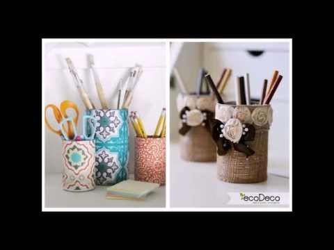 Ideias para decorar com #Latas (DIY) #Faça voce mesmo,  reutilizando latas