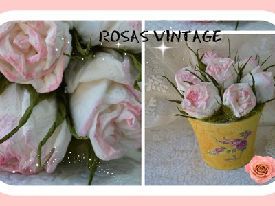 Como fazer rosas vintage