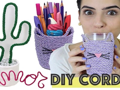 3 DIYs usando CORDA (muito fáceis!) #2 | Paula Stephânia