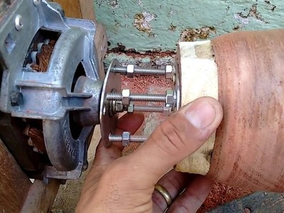 Como fazer adaptação em motor pra tornear madeira