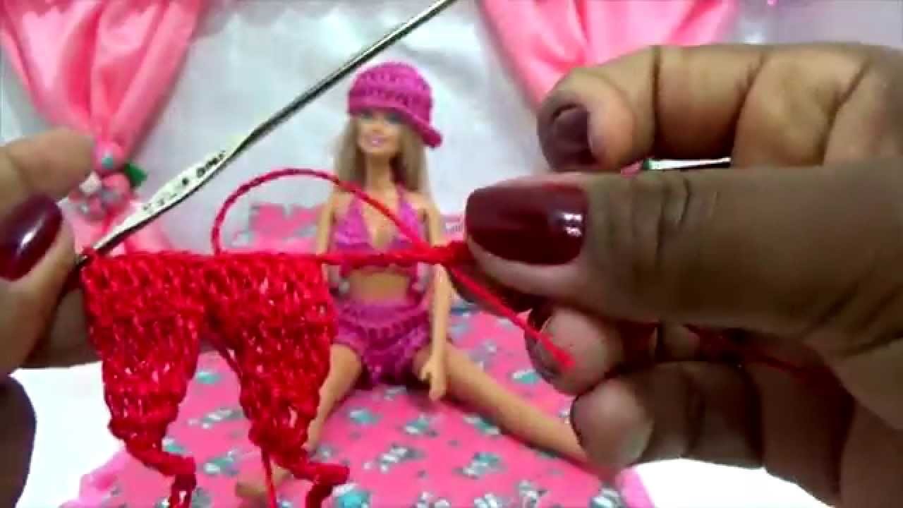 Como fazer top para Barbie em crochê
