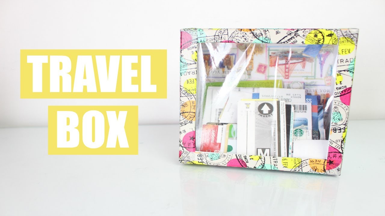 DIY Como fazer Caixa Lembranças de Viagem (Travel Box) | Larissa Vale