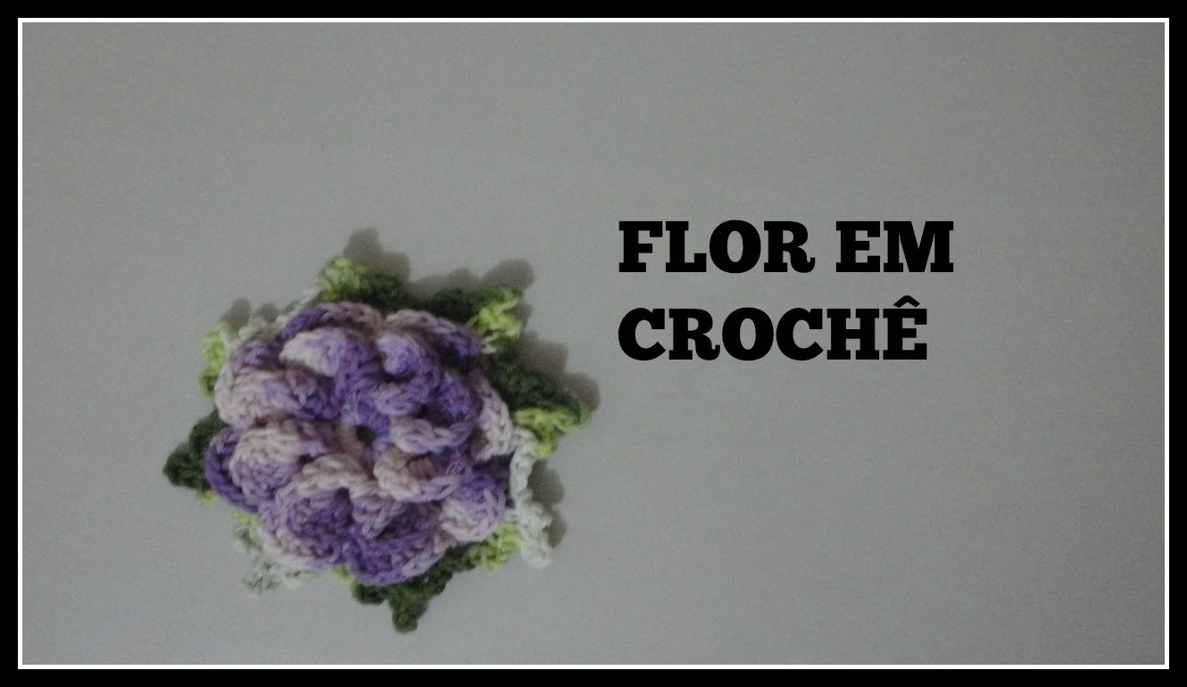 Flor em crochê para aplicação | Marta Alves
