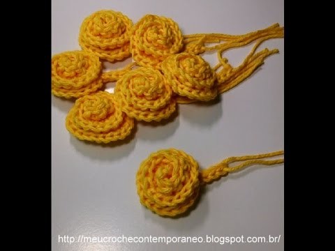 Projeto Crochê para Iniciantes   Florzinha Caracol