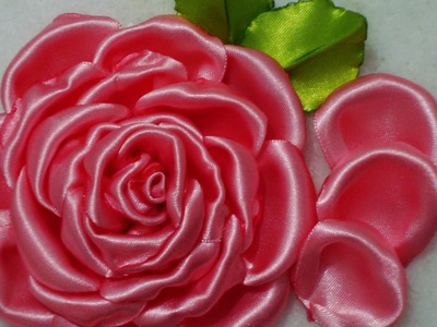 Flor de tecido - PÈTALA da  ROSA Lindaaa número 3!!! PASSO à PASSO!!^^