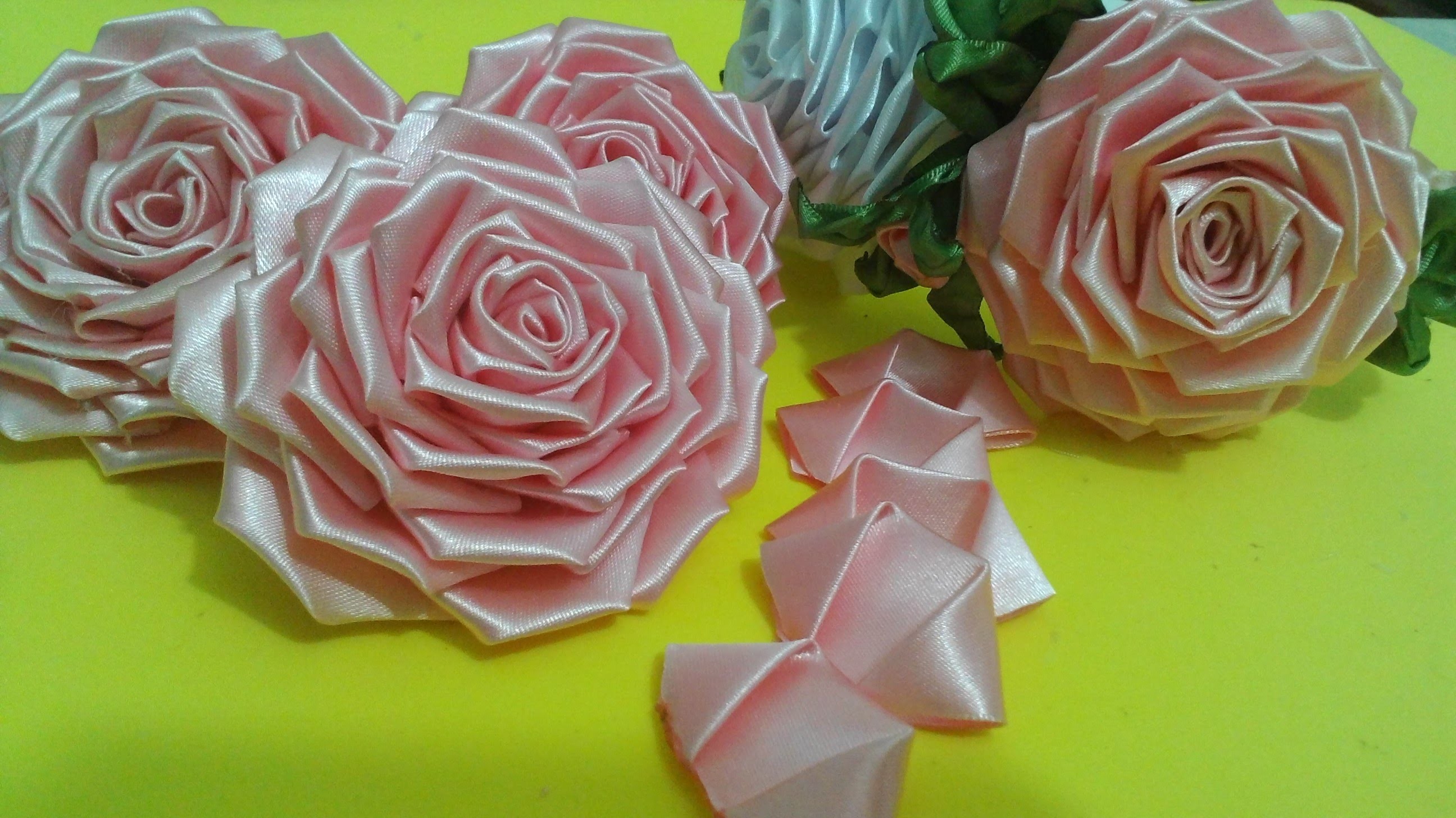 Flor de tecido - TUTORIAL da ROSA LINDAAA. todos os detalhes, montagem completa!!!Passo a Passo!!^^