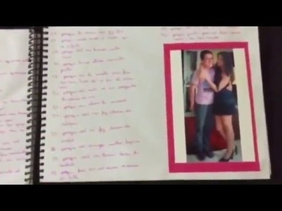 Presente para o namorado: scrapbook | 1 ano de namoro: Bianca e Jônatas
