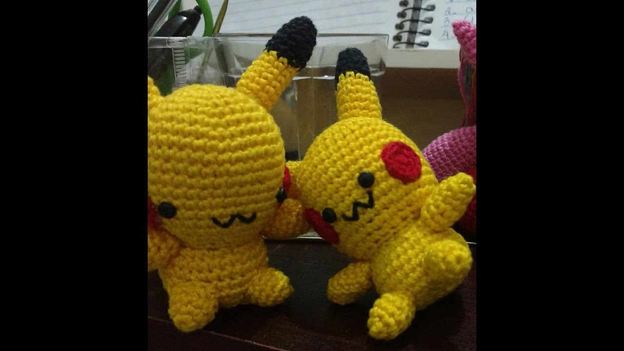 Aprenda a fazer amigurumi Pikachu- com o passo a passo em croche