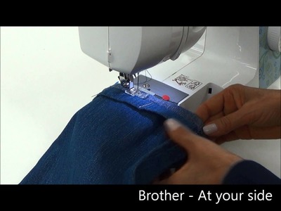 Barra de calça com a máquina de costura BM3700 - Brother