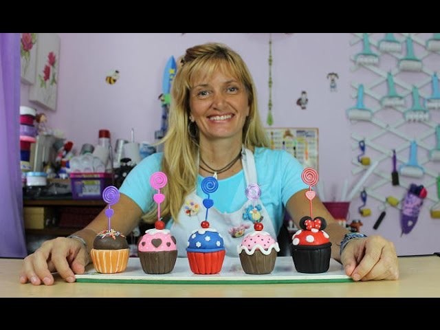 Cupcakes de Biscuit (Lembrancinhas para festas) com Márcia Nunes