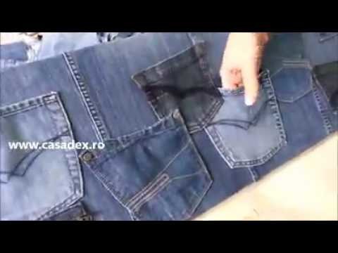 Artesanato de peças jeans !