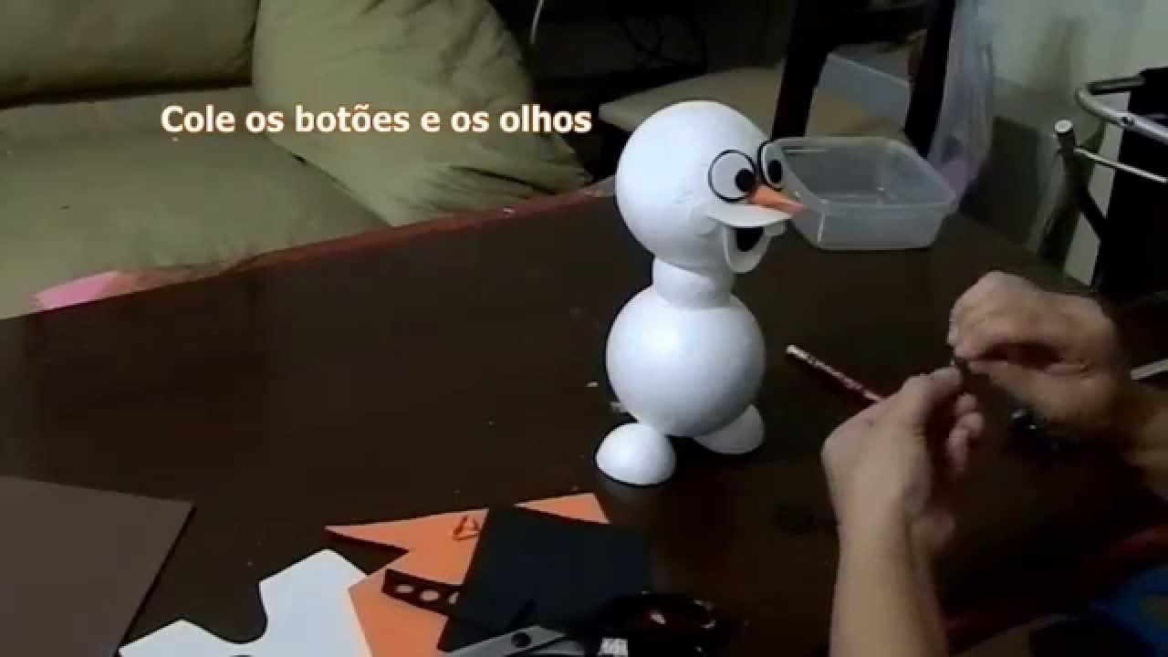 Como fazer um lindo boneco Olaf do desenho Frozen