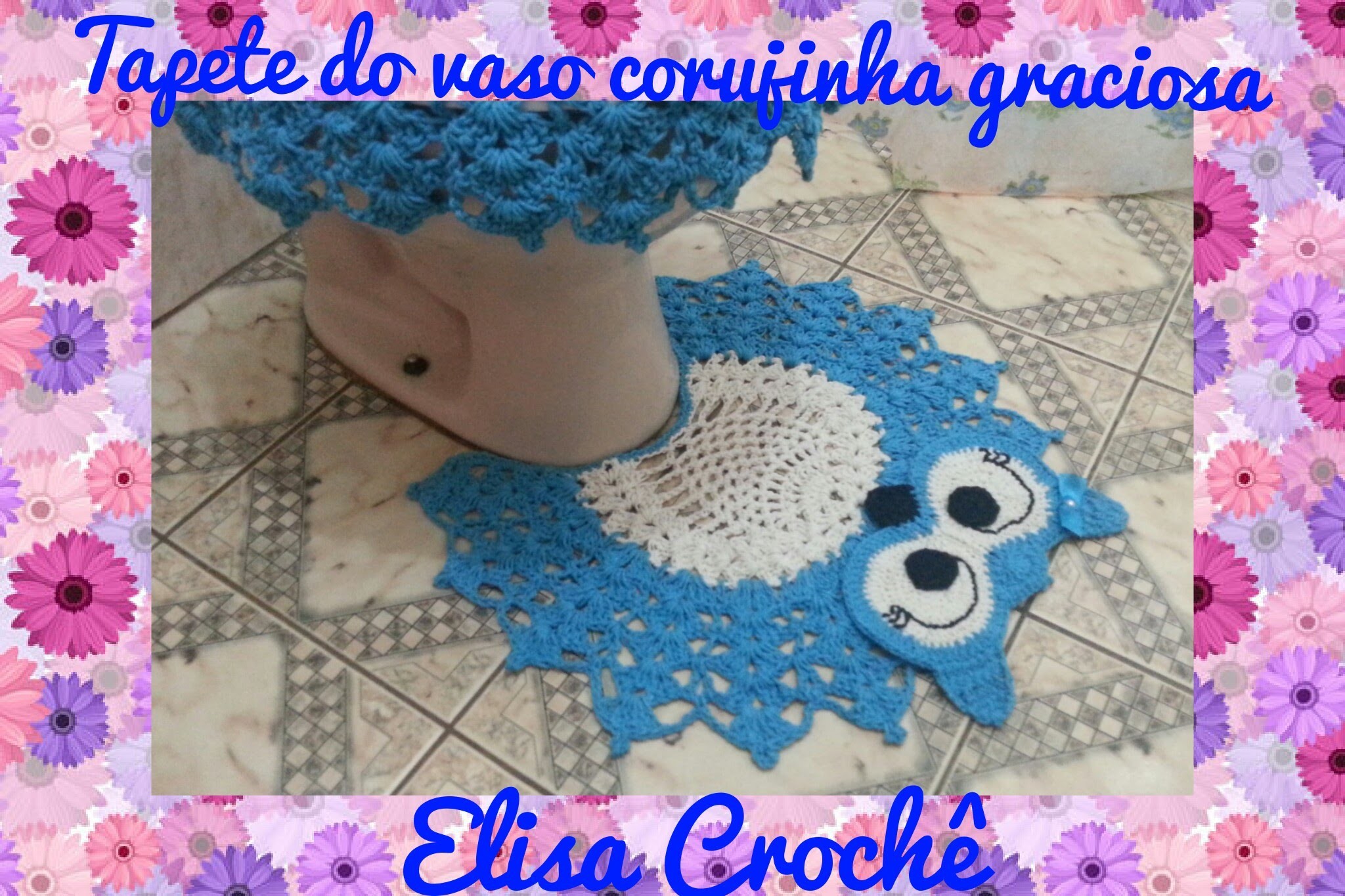 Tapete do vaso corujinha graciosa # Elisa Crochê