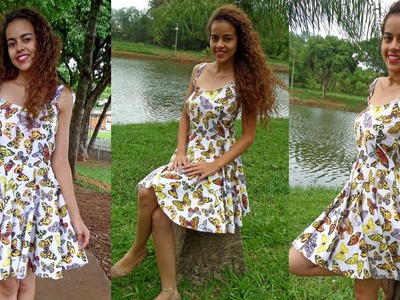 Como costurar Vestido godê Alana Santos Blogger