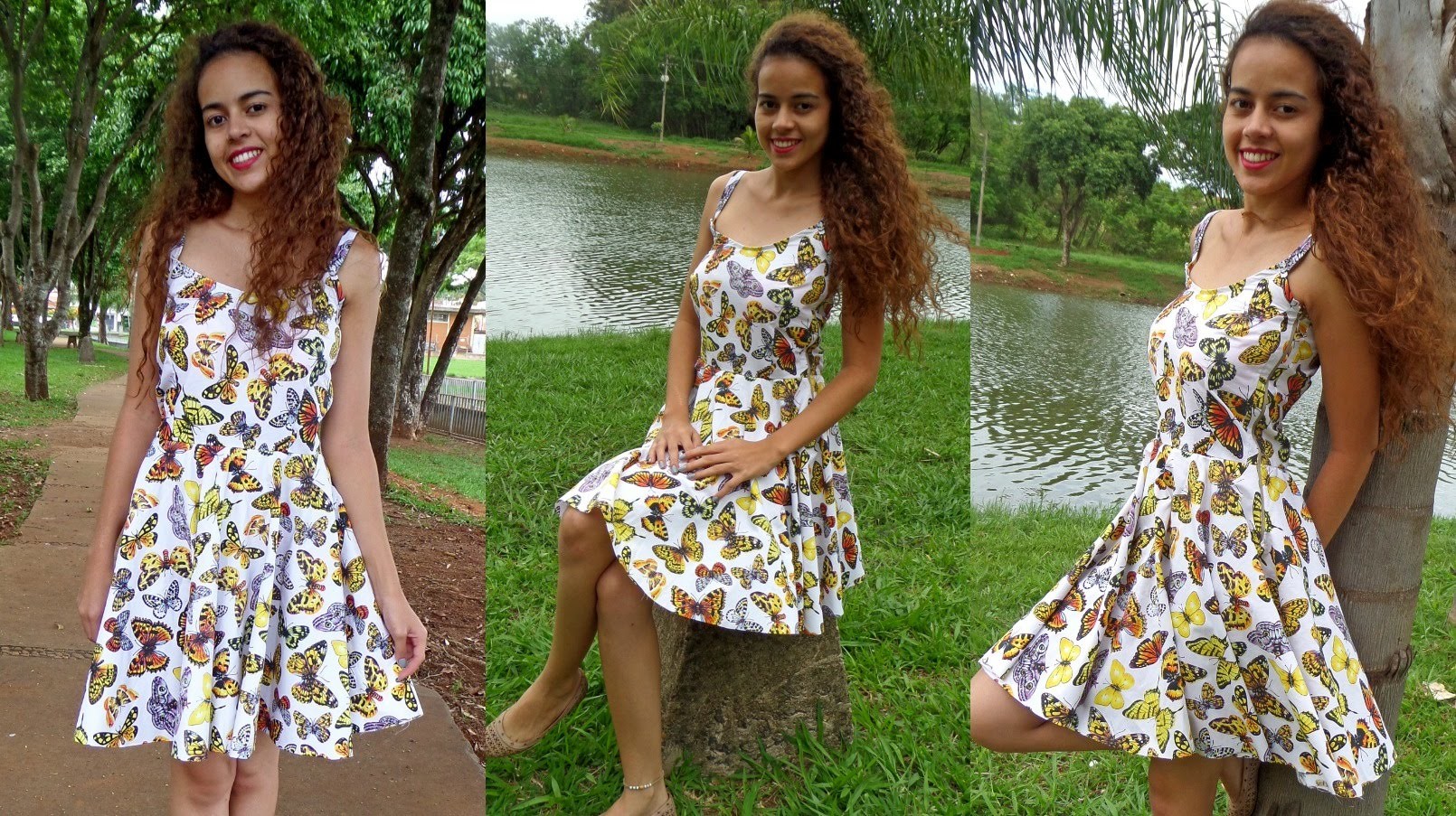 Como costurar Vestido godê Alana Santos Blogger