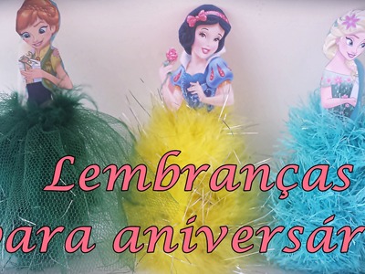 Lembranças para aniversário - princesas