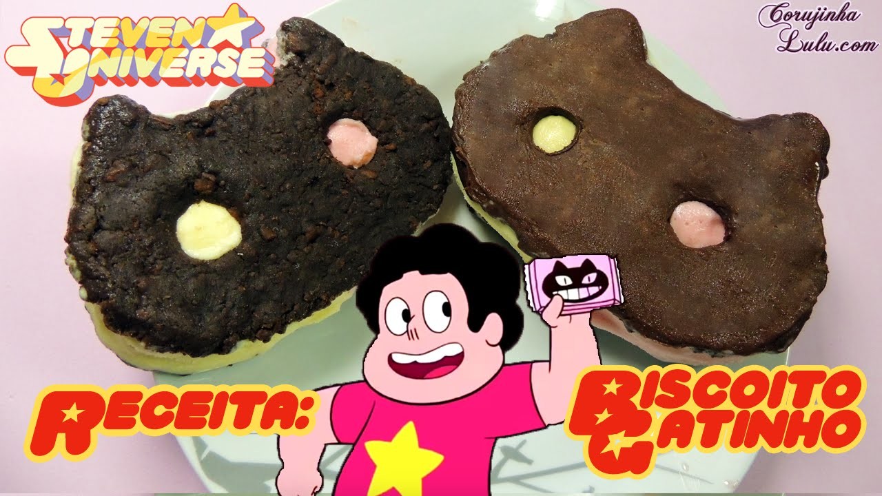 Receita: Biscoito Gatinho de Steven Universe (Cartoon Network) | De Bico Cheio