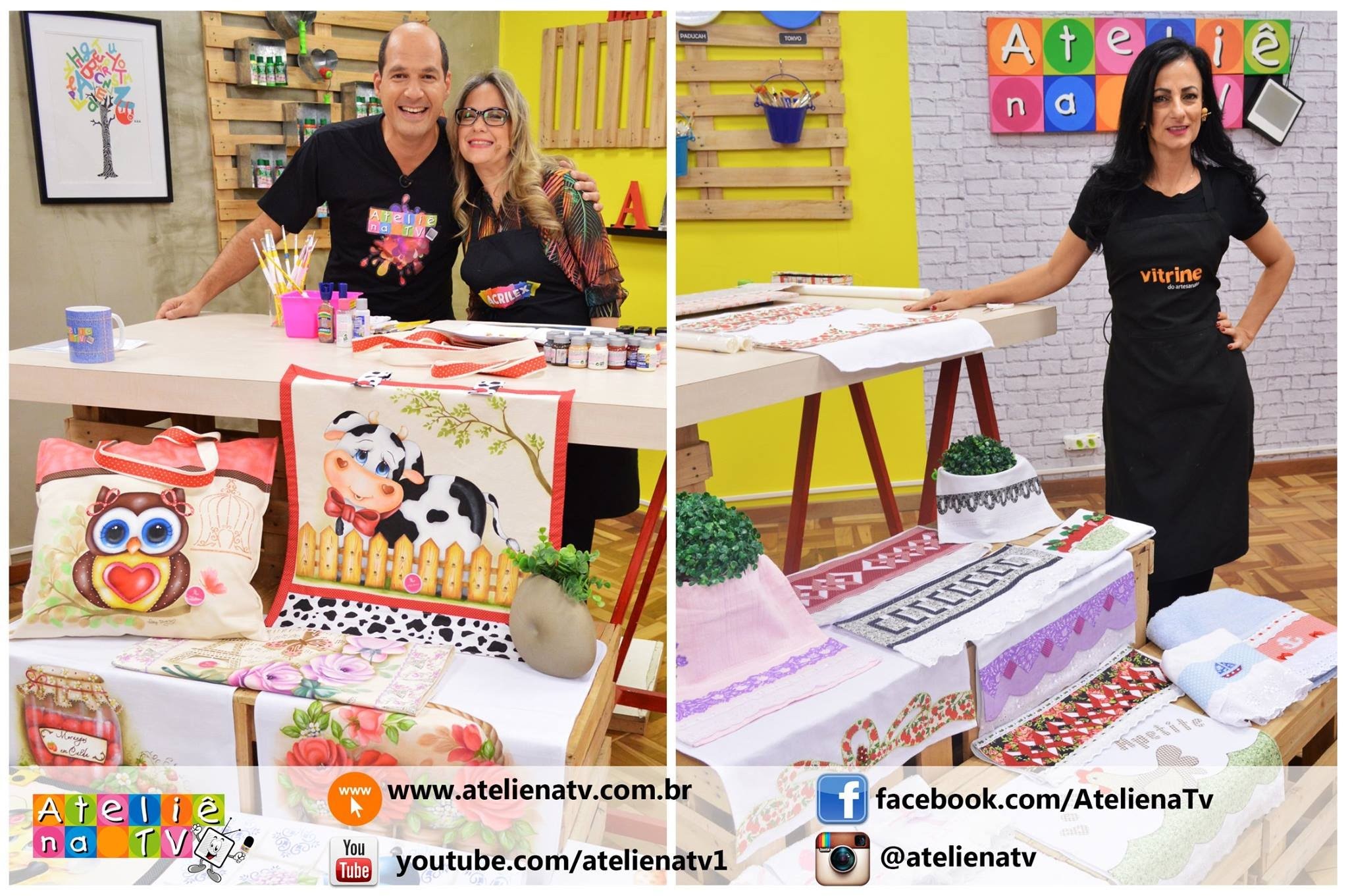Ateliê na TV - Rede Brasil - 12.08.2016 - Patricia Buoso e Tânia Marino