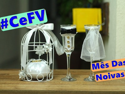 Taças Personalizadas + Almofada pra casamento | #CeFV #MêsDasNoivas | Paloma Soares